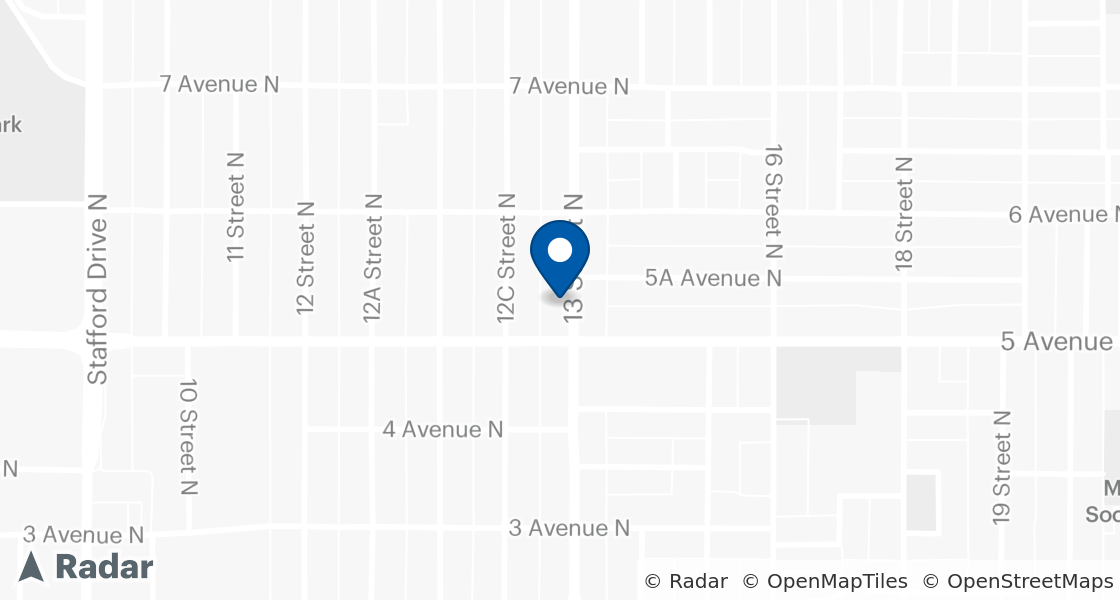 Map of Dairy Queen Location:: 516 - 13th St N, Lethbridge, AB, T1H 2S4